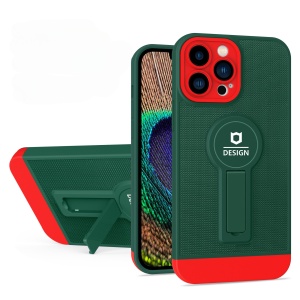 Husa Armor Design cu Stand pentru Samsung S20 FE Verde/Rosu, Suport Auto Magnetic, Protectie Antisoc, Flippy - Img 1