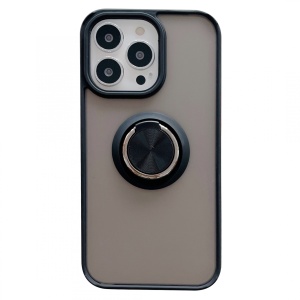 Husa de protectie Flippy compatibila cu Apple iPhone 13 Mini,Defender cu prindere inel,Negru - Img 1