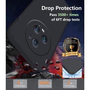 Husa de Protectie, Flippy, pentru Honor Magic 5 Pro, Liquid Silicone, cu Microfibra pe Interior, Protectie Antisoc, Compatibil Incarcare Wireless, Negru - Img 4