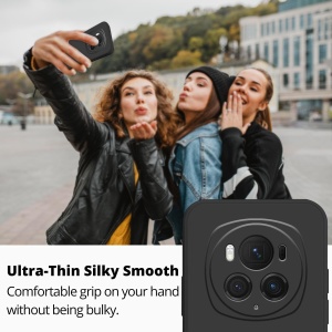 Husa de Protectie, Flippy, pentru Honor Magic 6 Pro, Liquid Silicone, cu Microfibra pe Interior, Protectie Antisoc, Compatibil Incarcare Wireless, Negru - Img 8