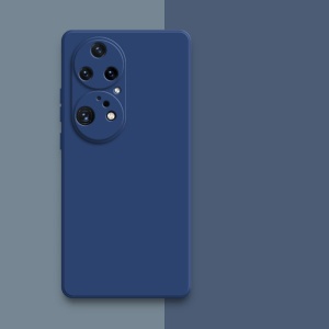 Husa de Protectie, Flippy, pentru Huawei P50 Pro, Liquid Silicone, cu Microfibra pe Interior, Protectie Antisoc, Compatibil Incarcare Wireless, Albastru - Img 5
