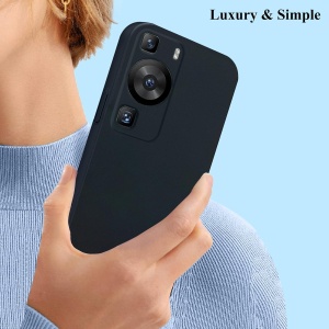 Husa de Protectie, Flippy, pentru Huawei P60 Pro, Liquid Silicone, cu Microfibra pe Interior, Protectie Antisoc, Compatibil Incarcare Wireless, Negru - Img 6