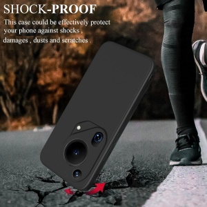 Husa de Protectie, Flippy, pentru Huawei Pura 70, Liquid Silicone, cu Microfibra pe Interior, Protectie Antisoc, Compatibil Incarcare Wireless, Negru - Img 5