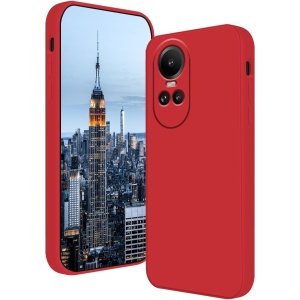 Husa de Protectie, Flippy, pentru Oppo Reno 10 Pro 5G, Liquid Silicone, cu Microfibra pe Interior, Protectie Antisoc, Compatibil Incarcare Wireless, Rosu