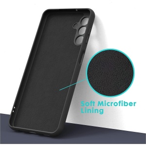 Husa de Protectie, Flippy, pentru Samsung Galaxy S23 FE, Liquid Silicone, cu Microfibra pe Interior, Protectie Antisoc, Compatibil Incarcare Wireless, Negru - Img 5