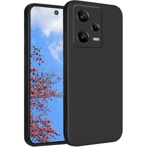 Husa de Protectie Matte TPU, Flippy, pentru Xiaomi Redmi 12 Pro, Protectie Camera, Antisoc, Antizgariere, Antialunecare, Acoperire Completa, Negru - Img 1