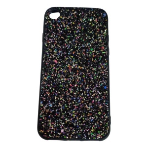 Husa de protectie pentru Apple iPhone 7 Sparkling Glitter TPU Negru - Img 2
