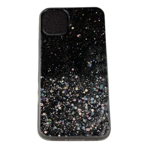 Husa de protectie pentru Apple iPhone XR Luxury Glitter Stelute Negru - Img 3