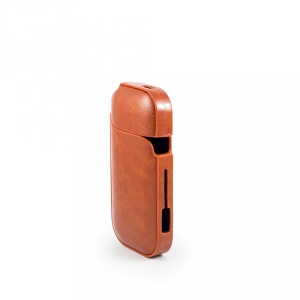 Husa Flippy pentru IQOS 2.4 Plus, Capac de Protectie, Anti Soc si Zgarieturi, din Piele Ecologica, 43 g, 12 x 6 x 2.5 cm, Portocaliu - Img 5