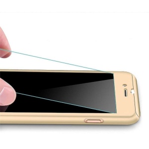 Husa Huawei P Smart Z Full Cover 360 Auriu + Folie de protectie - Img 3