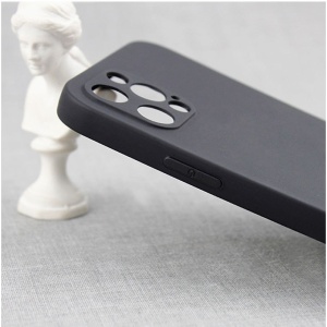 Husa pentru Samsung Galaxy A13 4G, Flippy, Liquid Silicone, cu Microfibra pe interior, Protectie Antisoc, Negru - Img 3