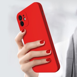 Husa pentru Samsung Galaxy S22 Plus, Flippy, Liquid Silicone, cu Microfibra pe interior, Protectie Antisoc, Rosu - Img 5