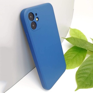 Husa protectie compatibila cu Apple iPhone 11 Liquid Silicone Case Albastru Inchis - Img 5