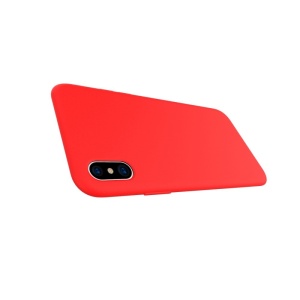 Husa protectie compatibila cu Apple iPhone X/XS Liquid Silicone Case Rosu - Img 4