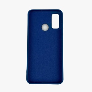 Husa protectie compatibila cu Huawei P Smart 2020 Liquid Silicone Case Albastru inchis - Img 5