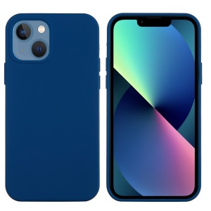 Husa protectie compatibila cu Huawei P Smart 2020 Liquid Silicone Case Albastru inchis - Img 1
