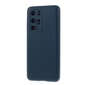 Husa protectie compatibila cu Huawei P40 Pro Liquid Silicone Case Albastru inchis - Img 2