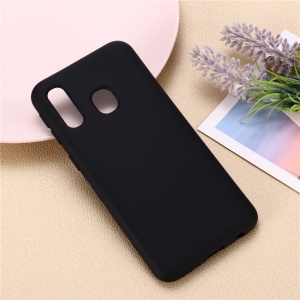 Husa protectie compatibila cu Samsung A20E Liquid Silicone Case Negru - Img 5