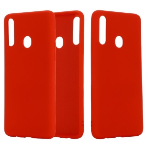 Husa protectie compatibila cu Samsung A20E Liquid Silicone Case Rosu - Img 1