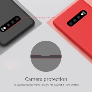 Husa protectie compatibila cu Samsung S10 Plus Liquid Silicone Case Albastru inchis - Img 13
