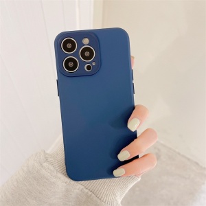 Husa protectie Flippy compatibila cu Apple iPhone 11 Pro Liquid Silicone Ring cu suport rotativ Albastru - Img 2