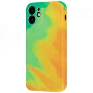 Husa protectie Flippy compatibila cu Apple iPhone 11 Pro Tpu Ombre, Verde/Portocaliu - Img 7