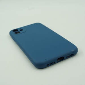 Husa protectie Flippy compatibila cu Apple iPhone 12 Mini Liquid Silicone Case Albastru inchis - Img 6