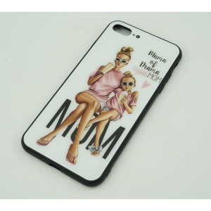 Husa protectie Flippy compatibila cu Apple iPhone 13 Pro Max Glass print Mama of Drama Multicolor - Img 4
