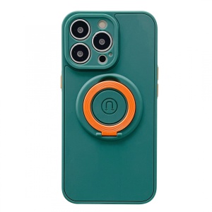 Husa protectie Flippy compatibila cu Apple iPhone 13 Pro Max Mag Safe Silicone Verde - Img 3