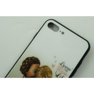 Husa protectie Flippy compatibila cu Huawei Nova 9 Glass print Lovin the Mom Multicolor - Img 5
