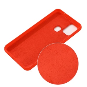 Husa protectie Flippy compatibila cu Samsung Galaxy A21S Liquid Silicone Case Rosu - Img 3