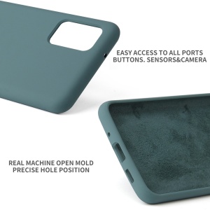 Husa protectie Flippy compatibila cu Samsung Galaxy S21 Ultra Liquid Silicone Case Verde - Img 2