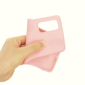 Husa protectie Flippy compatibila cu Samsung Galaxy S21 Ultra Liquid Silicone Case Roz - Img 3