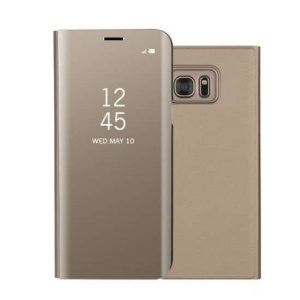 Husa protectie Flippy compatibila cu Samsung S10 Plus Flip Cover Oglinda Auriu - Img 1