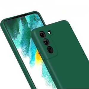 Husa protectie Flippy compatibila cu Samsung S21 5G Liquid Silicone Case Verde - Img 3
