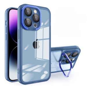 Husa protectie Flippy pentru Samsung A03 Electroplated cu suport pentru camera, 1.5 mm grosime, protectie camera, Albastru - Img 1
