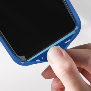 Husa protectie Flippy pentru Samsung A22 5G Liquid Silicone Albastru Inchis - Img 4