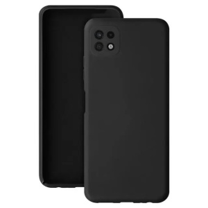 Husa protectie Flippy pentru Samsung A22 5G Liquid Silicone Negru - Img 1