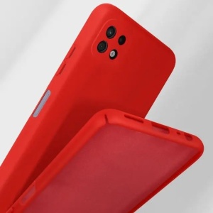 Husa protectie Flippy pentru Samsung A22 5G Liquid Silicone Rosu - Img 6