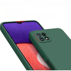 Husa protectie Flippy pentru Samsung A22 5G Liquid Silicone Verde - Img 2