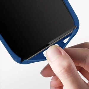 Husa protectie Flippy pentru Samsung A53 5G Liquid Silicone Albastru Inchis - Img 4