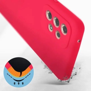 Husa protectie Flippy pentru Samsung A53 5G Liquid Silicone Roz Fuchsia/Roz - Img 8