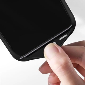Husa protectie Flippy pentru Samsung S21 FE Liquid Silicone Negru - Img 5