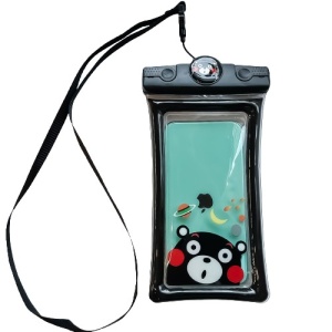 Husa subacvatica Mascot Waterproof Flippy, Snowproof, Universala, cu Snur, pentru telefon sau documente, Bear, Negru - Img 1