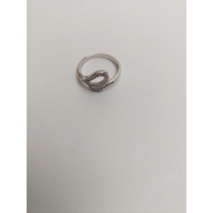 Inel Argint 925 Sarpe cu Pietre, Jolie Silver, 2.3g, 1 cm x 1.5 cm M51 - Img 2