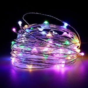 Instalatie Craciun, 10 metri, 100 LED-uri, USB, Telecomanda cu 8 functii, Multicolor, Flippy - Img 4