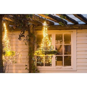 Instalatie Craciun, 100 LED-uri, 12 metri, pentru exterior cu incarcare solara, alb cald, Flippy - Img 6