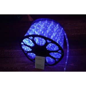 Instalatie Craciun, 14 m, 336 Led-uri, Furtun Luminos, Albastru, Transformator, Sectionabila, 220 V, Flippy - Img 3