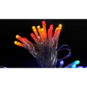 Instalatie de Craciun cu Baterii Tip Liniar, 2 jocuri de lumini, Fir Transparent 3 m 30 LED -uri, Multicolor - Img 7