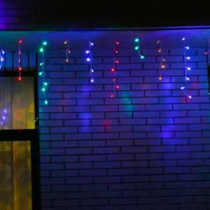 Instalatie de Craciun Flippy® Tip Franjuri, 12 m, 300 LED-uri, Interconectabila, Multicolor - Img 3